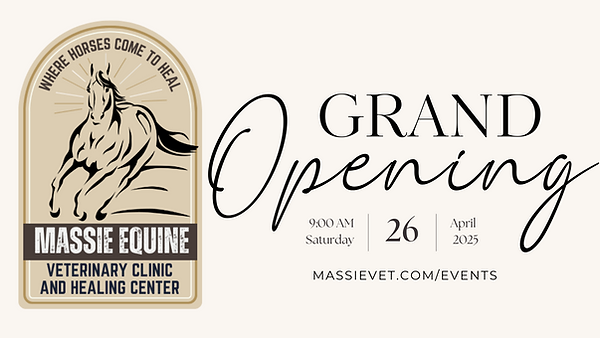 GRAND OPENING: Massie Equine Veterinary Clinic & Healing Center