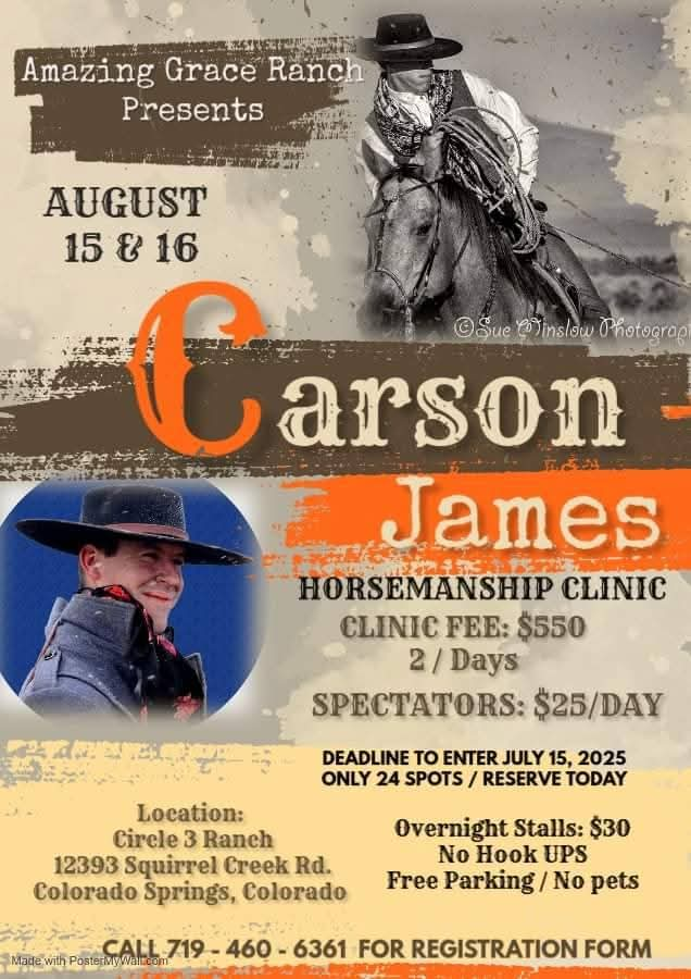 Carson James Horsemanship Clinic