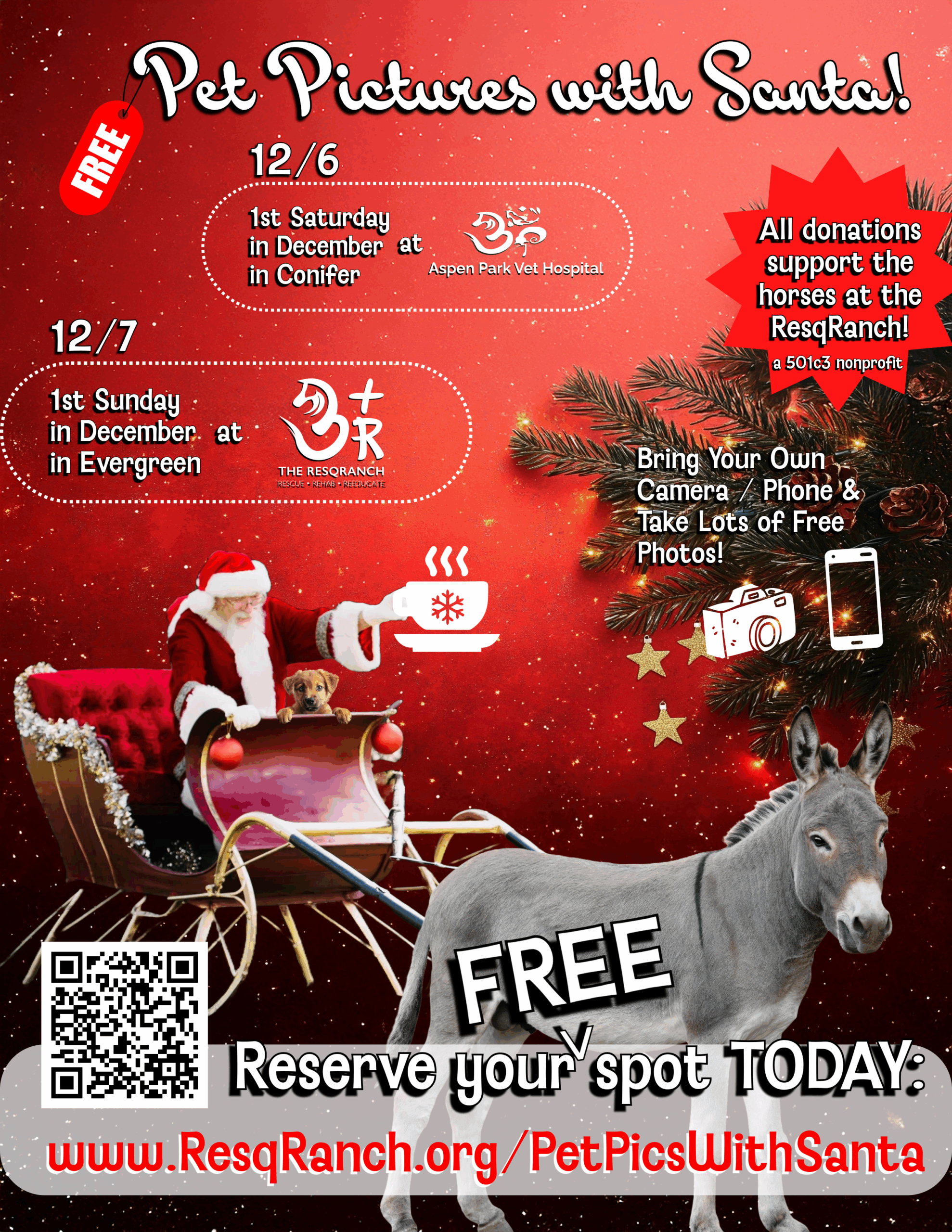 Pet Pictures with Santa!