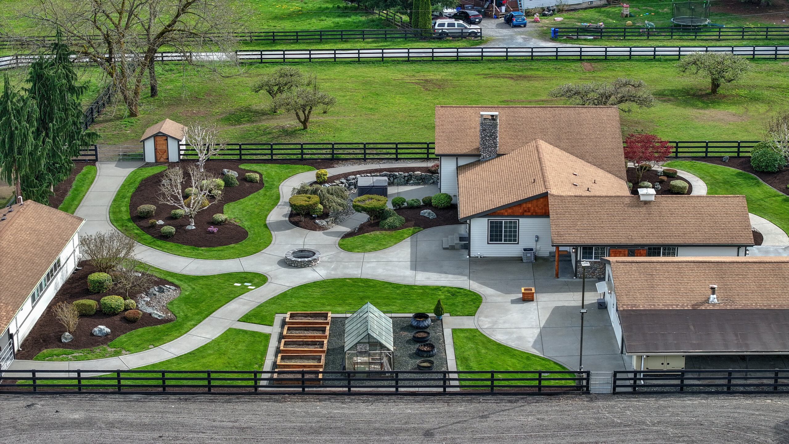 An Exceptional 10-Acre Equestrian Estate with Mt. Rainier Views