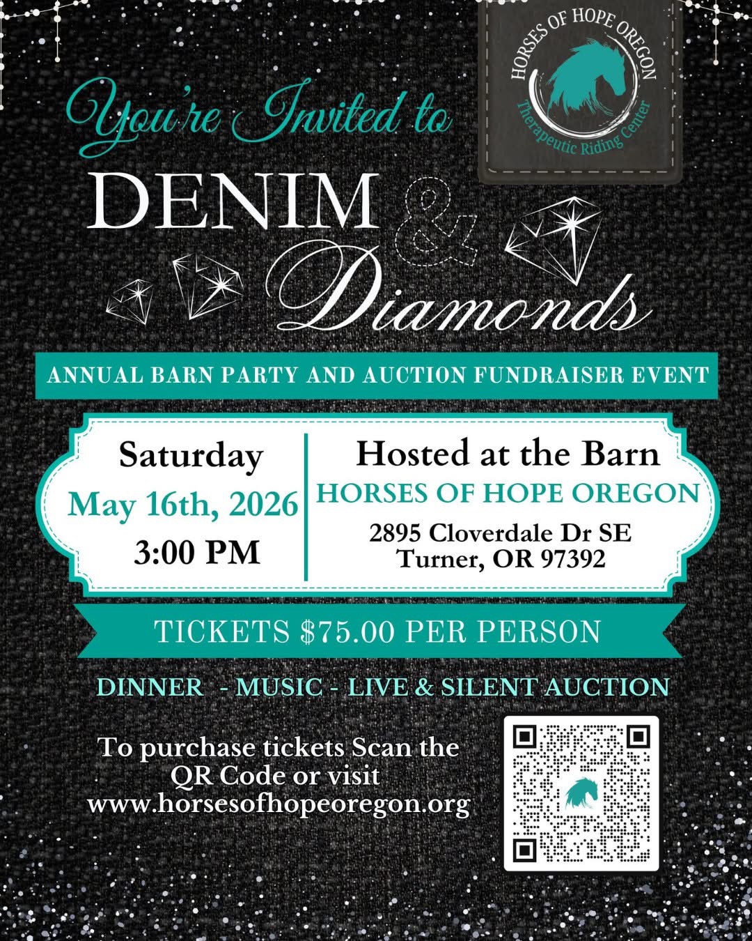 Denim & Diamonds Annual Barn Party and Fundraiser