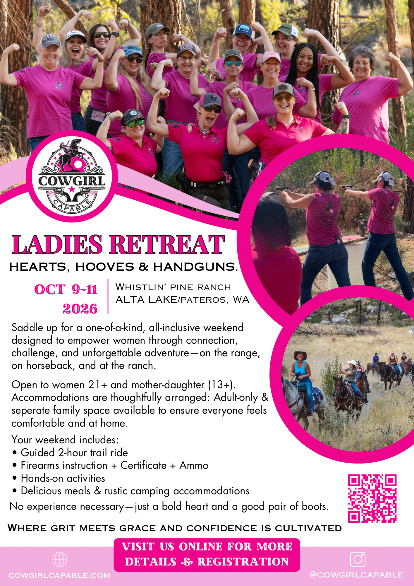 Cowgirl Capable Women’s Hearts, Hooves & Handguns Retreat